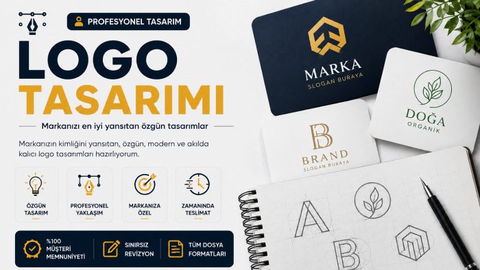 markanız için özgün ve kurumsal logo tasarlayabilirim