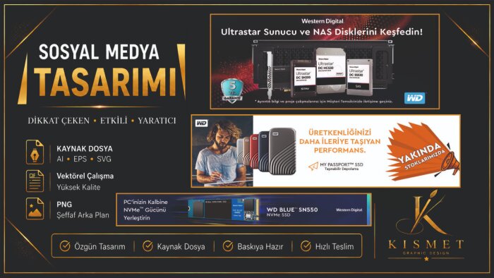 dikkat çekici sosyal medya tasarımları hazırlarım