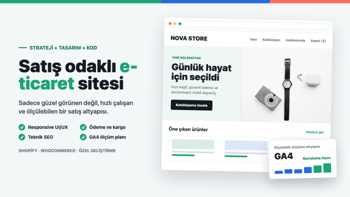 satış odaklı e-ticaret sitesi hazırlayabilirim
