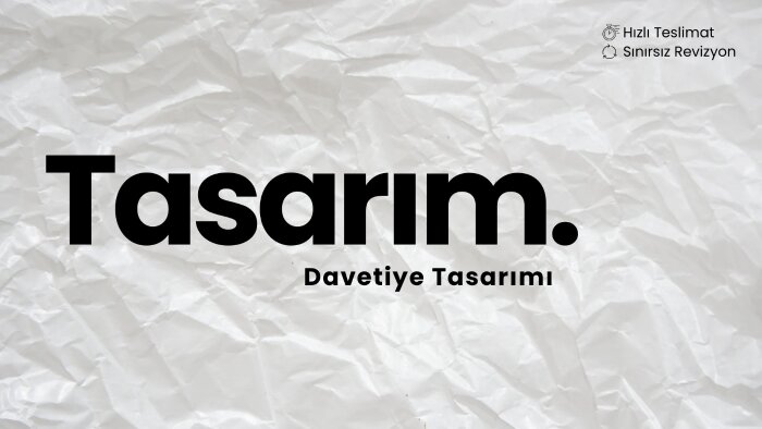 özel günleriniz için modern tasarımlar yaparım