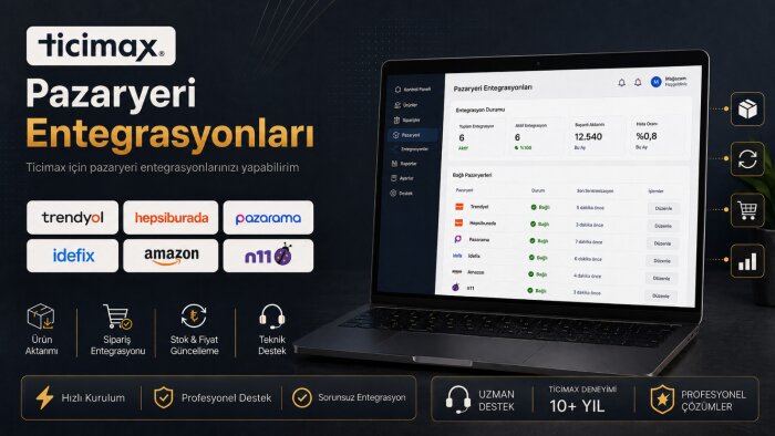 Ticimax için pazaryeri entegrasyonlarınızı yapabilirim