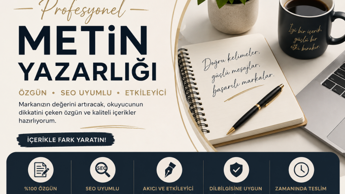 özgün içerik ve metin yazarlığı yapıyorum