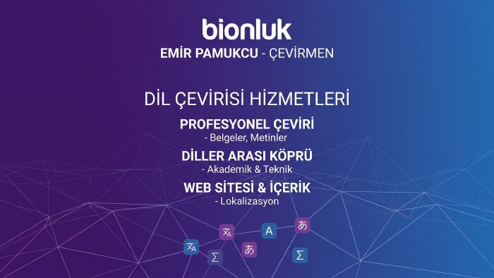 İngilizce ve Türkçe doğal ve akıcı çeviri yaparım