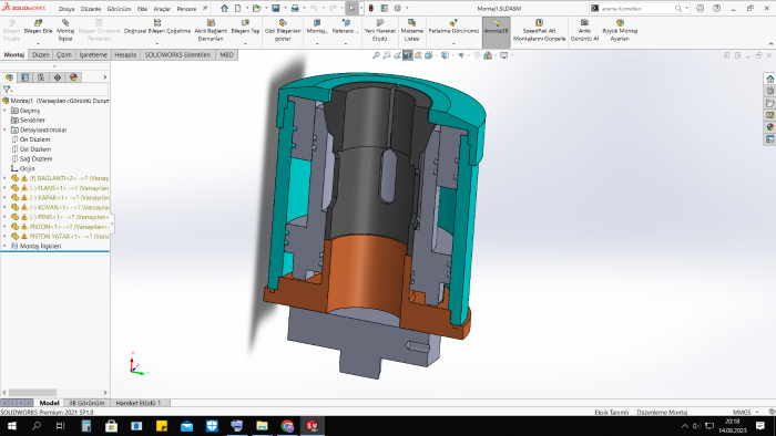 SolidWorks ile üretime uygun makine, aparat tasarımı yaparım