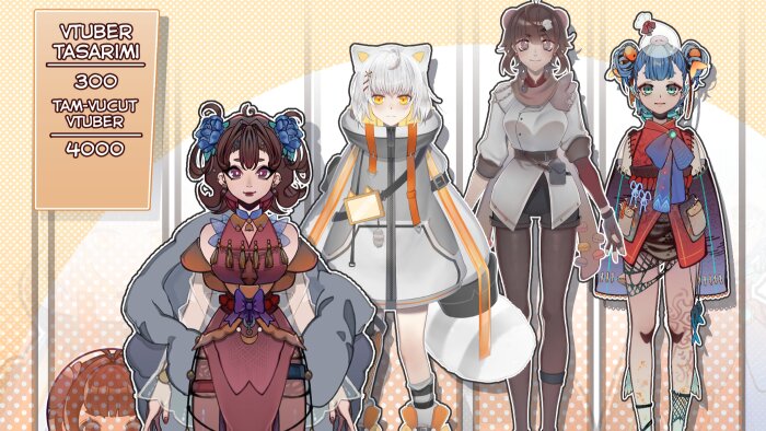 VTuber tasarımları yaparım