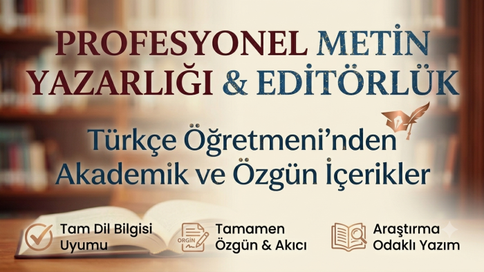 akademik ve özgün içerikleriniz için metin yazarlığı yaparım
