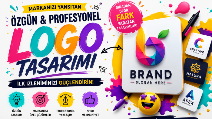 isteğe bağlı her stilde düşünülmüş özgün logolar tasarlarım