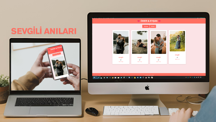 sevgiliniz ile anıları paylaşmak için bir web site yaparım