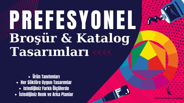 sizler için katalog el ilanı ve broşür hazırlayabilirim