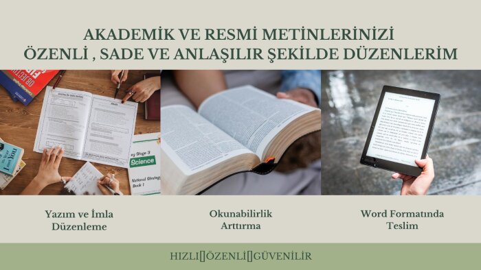 metinlerinizi sade ve akıcı hale getiririm