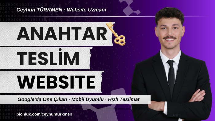 sizin için hayalinizdeki websiteyi hayata geçiriyorum