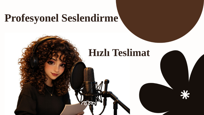 genç ve enerjik kadın sesiyle seslendirme yapıyorum