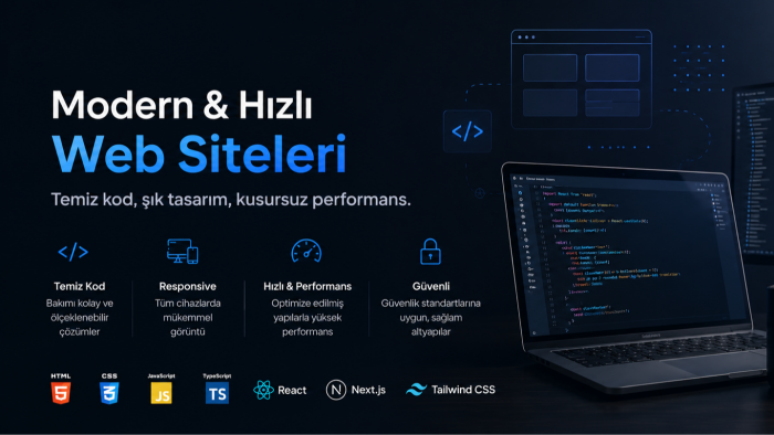 hızlı ve seo uyumlu anahtar teslim web site yaparım