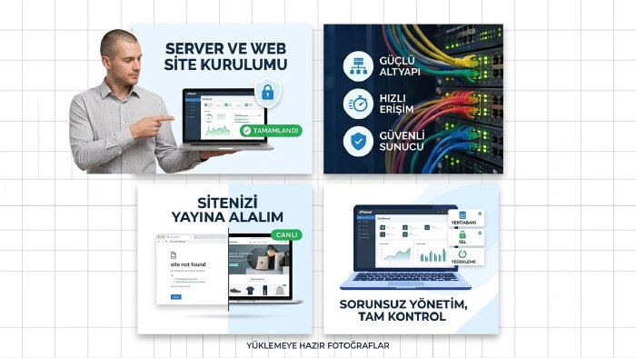 e-ticaret için sunucu ve web sitesi kurulumu yaparım