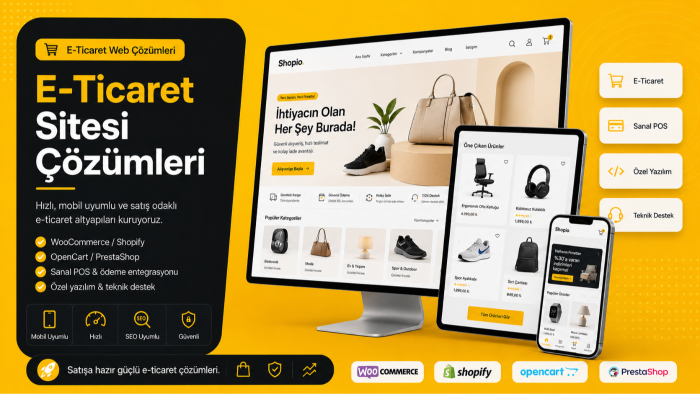 profesyonel e-ticaret sitenizi kurabilirim