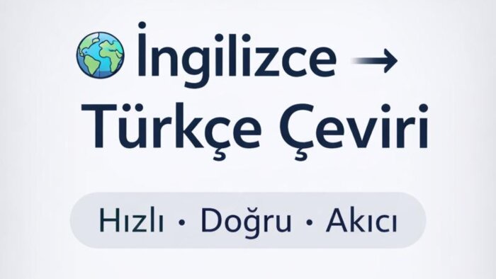 İngilizce - Türkçe profesyonel çeviri yaparım