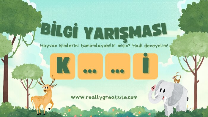 çocuklar için eğlenceli ve eğitici içerikler hazırlarım