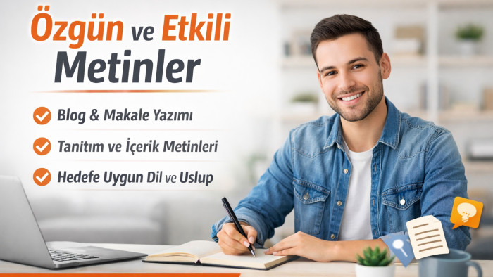 kısa veya uzun özgün metinlerle kaleminizi güçlendiririm