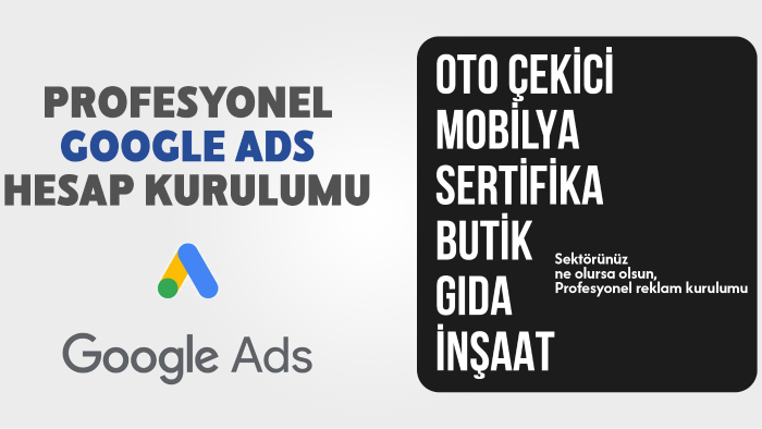 Google ADS kampanyanızı profesyonel olarak kurabilirim