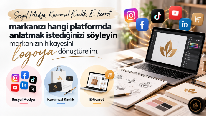 markanızı anlatan logo tasarımını hazırlarım