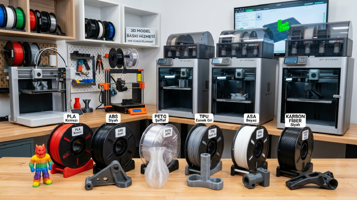 3D modellerinizin yüksek kaliteli 3D baskısını alırım