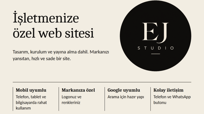 modern ve mobil uyumlu web siteleri geliştiriyorum