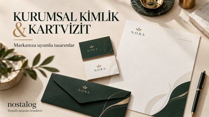 markanıza uygun kurumsal kimlik ve kartvizit tasarlarım