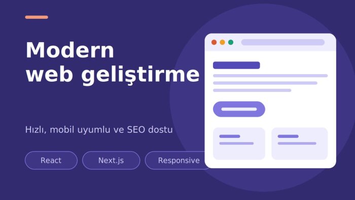 Modern ve Hızlı Web Sitesi / Web Uygulaması Geliştirebilirim