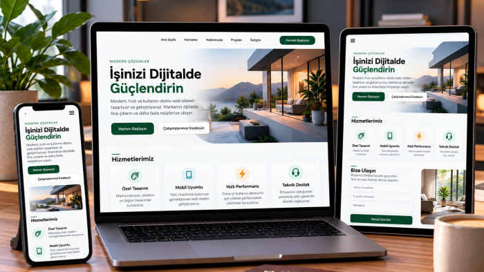  özel modern ve profesyonel web siteleri tasarlıyorum
