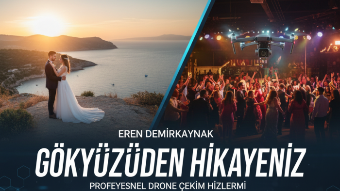 Drone uçurarak özel günlerinizde video çekimi yapıyorum