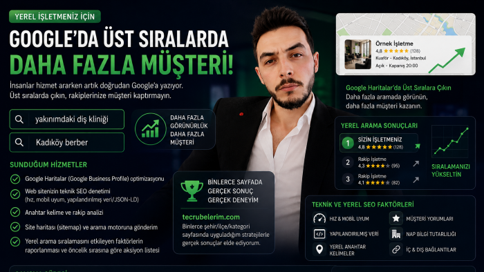 işletmeniz için yerel SEO optimizasyonu yaparım