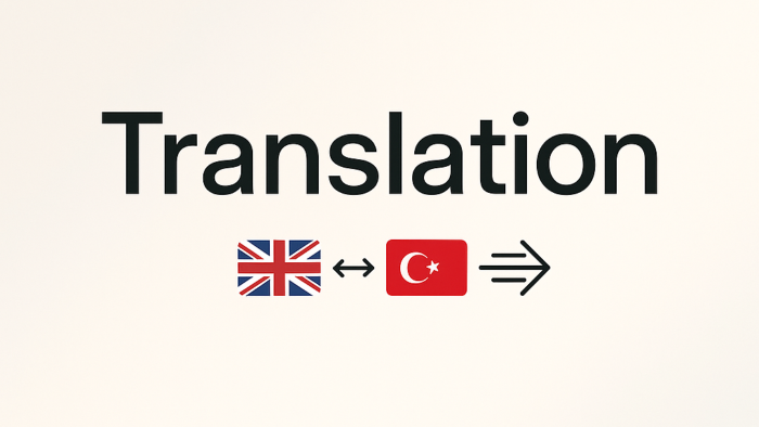 İngilizce-Türkçe çeviri yapabilirim