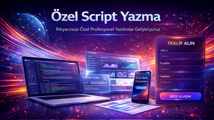 ihtiyacınıza özel, hızlı ve işlevsel scriptler kodlarım