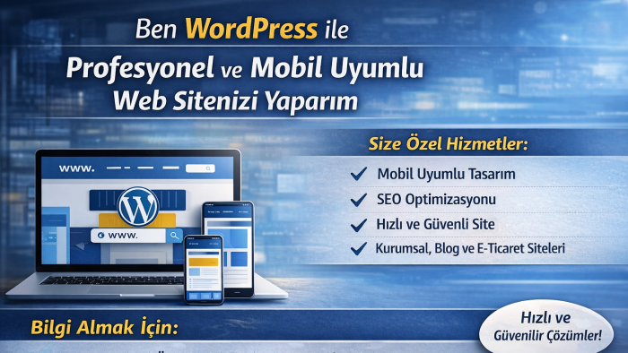 wordpress ile profesyonel web sitenizi yapabilirim