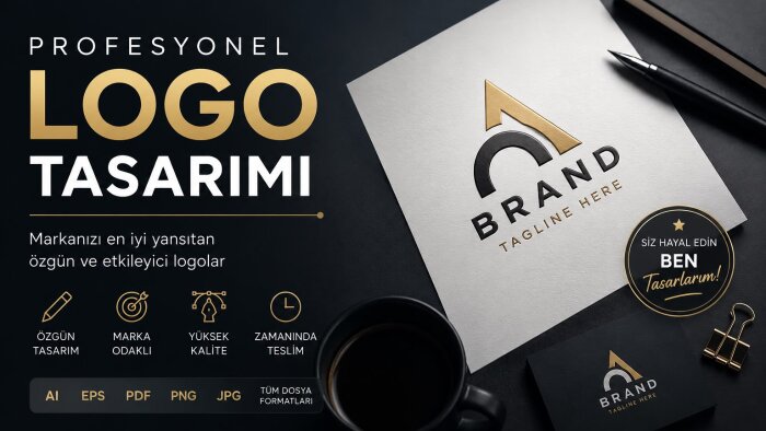 profesyonel işiniz için profesyonel logonuzu tasarlıyorum