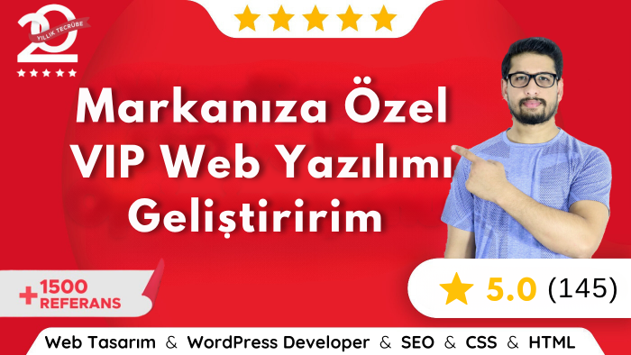 markanıza özel vip web yazılımı ve platform geliştiririm