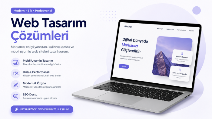 modern ve mobil uyumlu web siteleri tasarlıyorum