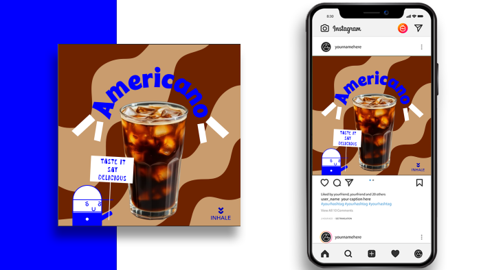 instagram için kreatif postlar tasarlarım