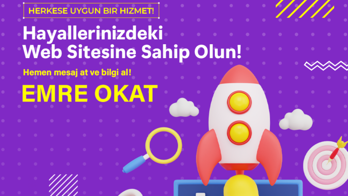 sizin için hızlı ve şık bir web sitesi hazırlayabilirim
