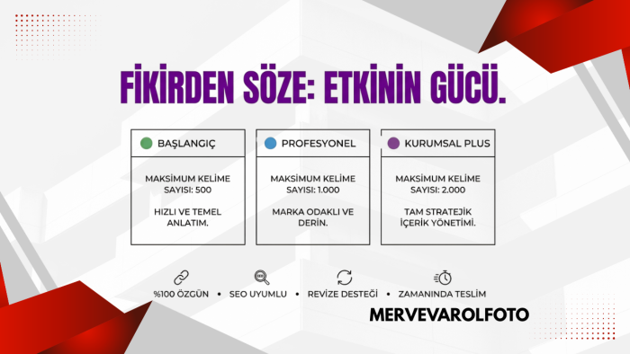 fikirlerinizi etkileyici metinlere dönüştürüyorum