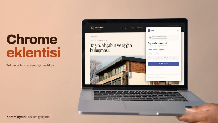 işinize özel Chrome eklentisi yaparım
