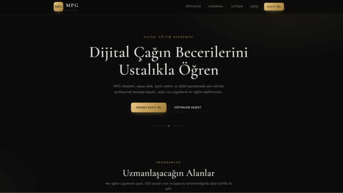  işletmeniz için profesyonel web sitesi tasarlarım