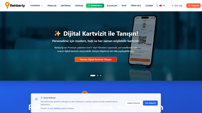 SEO uyumlu firma rehberi yazılımı geliştiririm