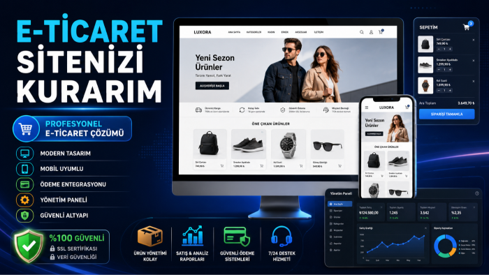 e-ticaret sitenizi kurarım