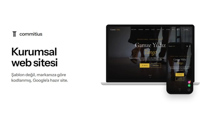 şablon değil, markanıza göre kodlanmış kurumsal site kurarım