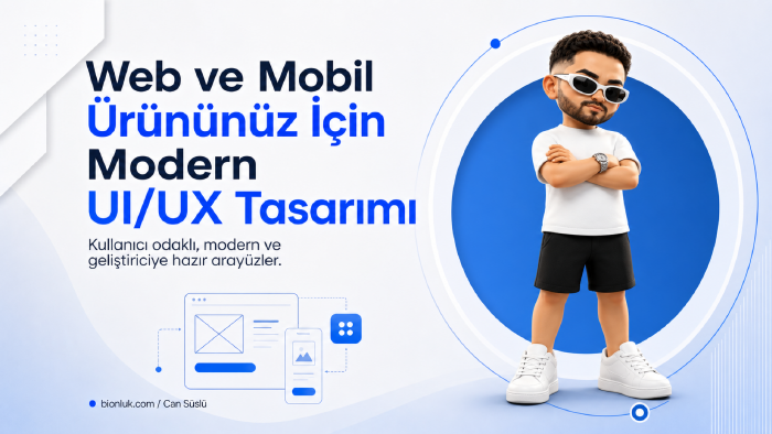 web ve mobil ürününüz için modern ui/ux tasarlarım