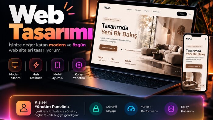 işletmenize özel panelli web sitesi yapabilirim