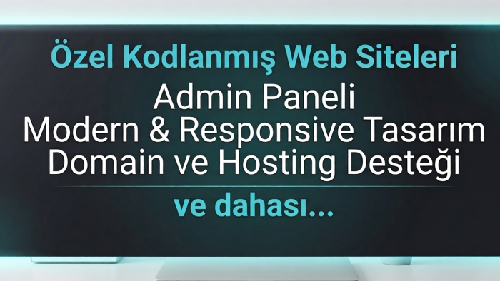 ihtiyaçlarınıza özel kodlanmış web siteleri geliştiririm