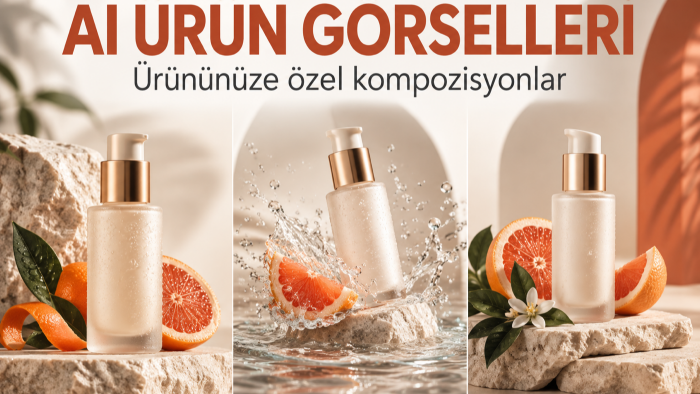 ürününüze özel AI destekli reklam görselleri hazırlarım