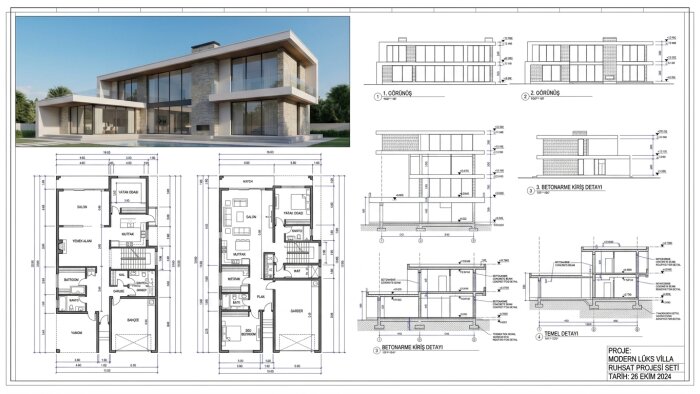 profesyonel mimari proje çizimi yapıyorum